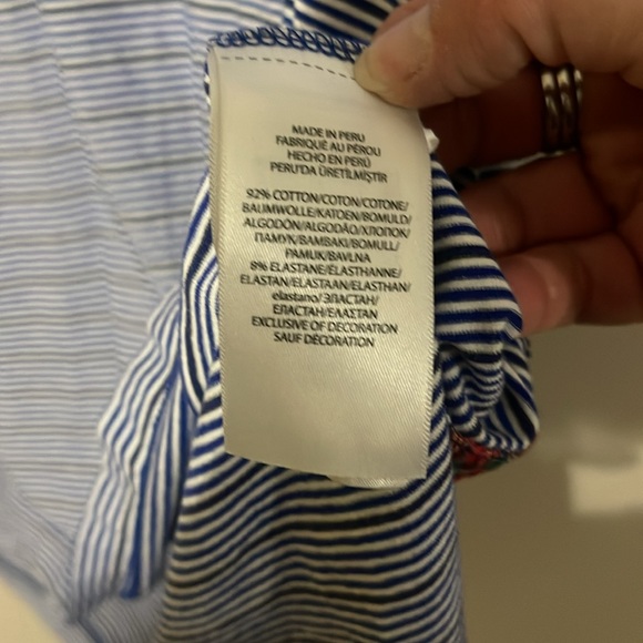 Polo Golf Ralph Lauren Men’s Large Blue Striped Polo - Picture 7 of 7
